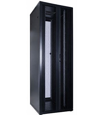 47U serverskab med dobbelt perforeret for- og bagdør 800x1000x2200mm (BxDxH)
