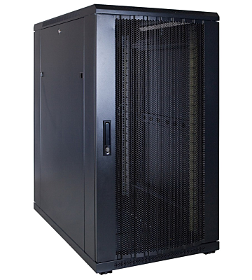22U serverskab med perforeret dør 600x1200x1200mm (BxDxH)