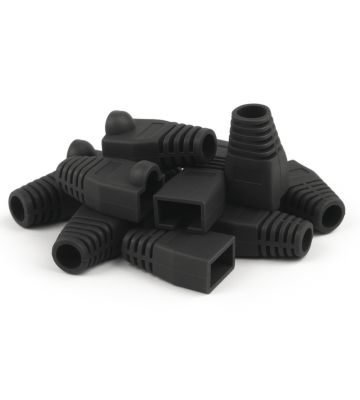 DANICOM RJ45 Kabelbøsning Sort Stor - 10 stk