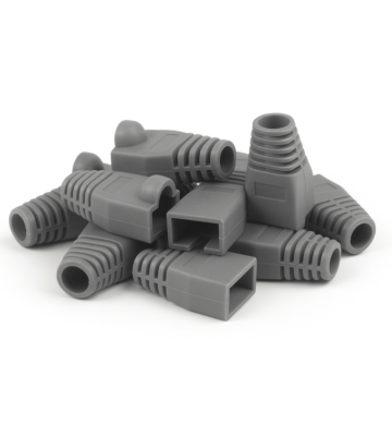 DANICOM RJ45 kabelbeskytter grå stor - 10 stk