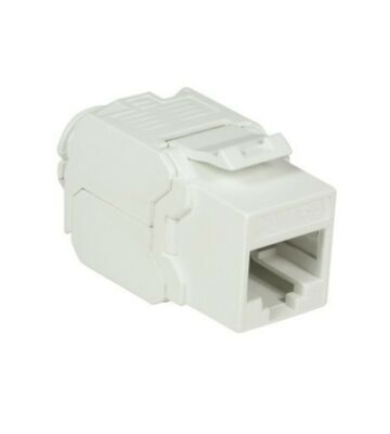 CAT6a UTP Keystone Connector - Værktøjsløs - Hvid