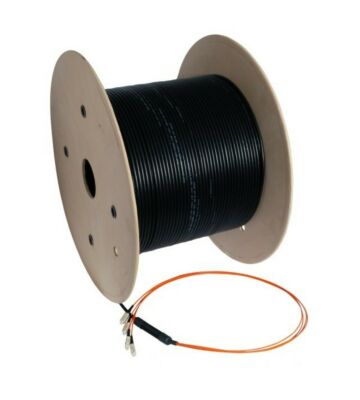 OS2 custom fiberoptisk kabel 8 fibre inkl. stik