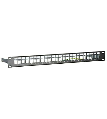 STP patch panel til keystones - 24 porte