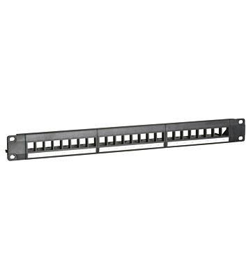 UTP patch panel til keystones - 24 porte