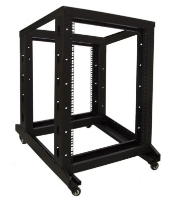 18U rackstativ på hjul 600x800x1000mm (BxDxH)
