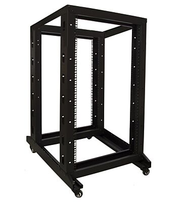22U rackstativ på hjul 600x800x1200mm (BxDxH)