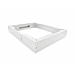 Base til 19 tommer serverskabe 800x800x150 mm (BxDxH) - Hvid