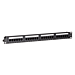 CAT6 UTP patch panel - 24 porte