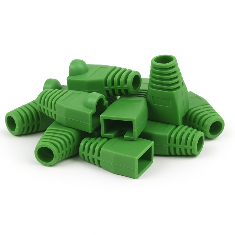 DANICOM RJ45 Kabelgennemføring Grøn - 10 stk