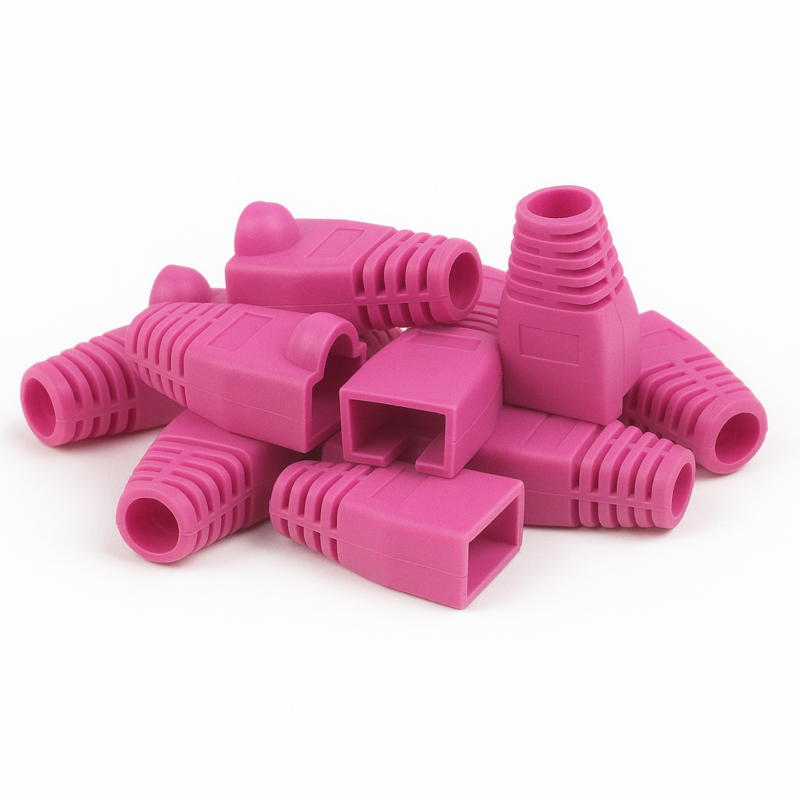 DANICOM RJ45 Kabelgennemføring Pink - 10 stk