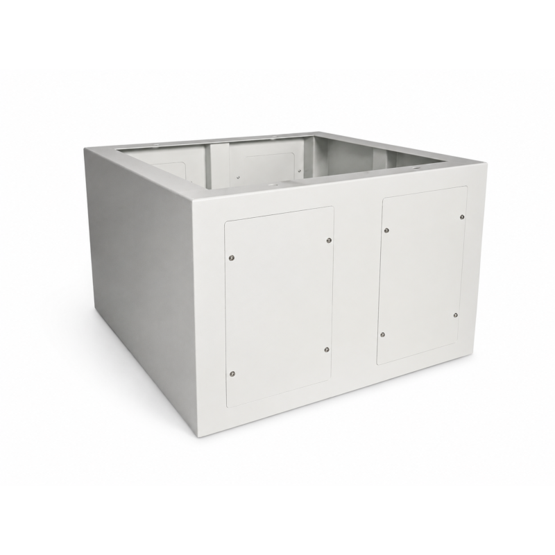 Sokkel til 19 tommer udendørs serverskab 600x800x400mm (BxDxH)