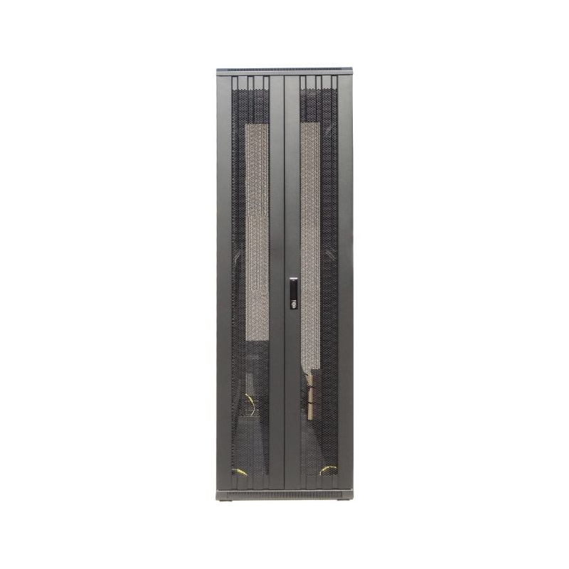 47U serverskab med dobbelt perforeret for- og bagdør 600x800x2200mm (BxDxH)