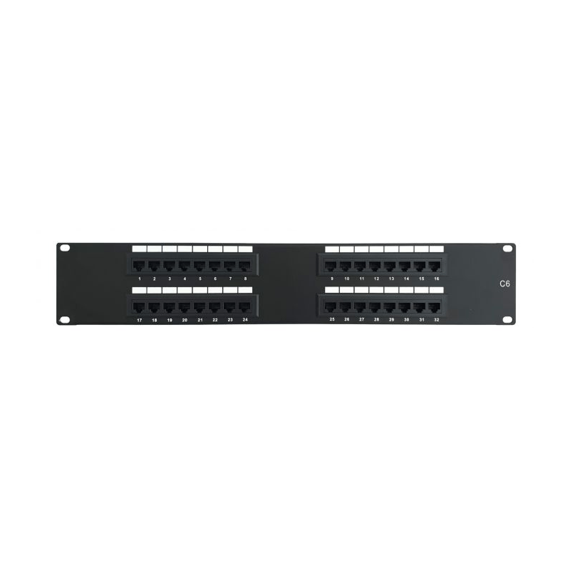 CAT6 UTP patchpanel - 32 porte - 2U