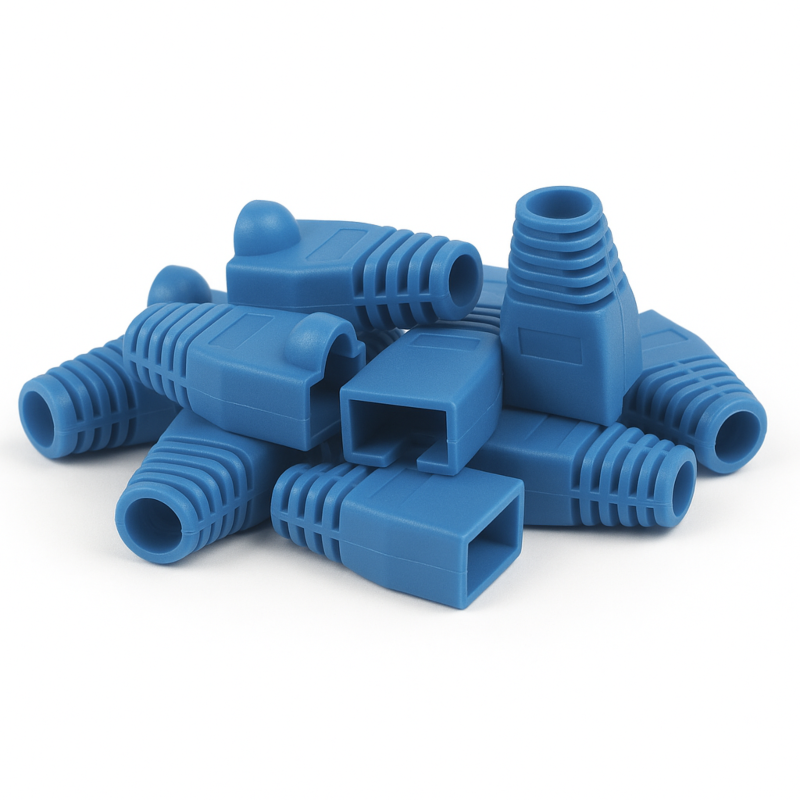 DANICOM RJ45 Kabelgennemføring Blå - 10 stk