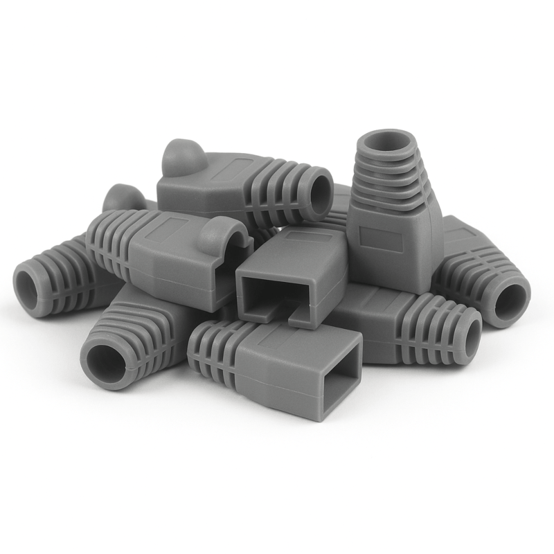 DANICOM RJ45 Kabelgennemføring Grå - 10 stk