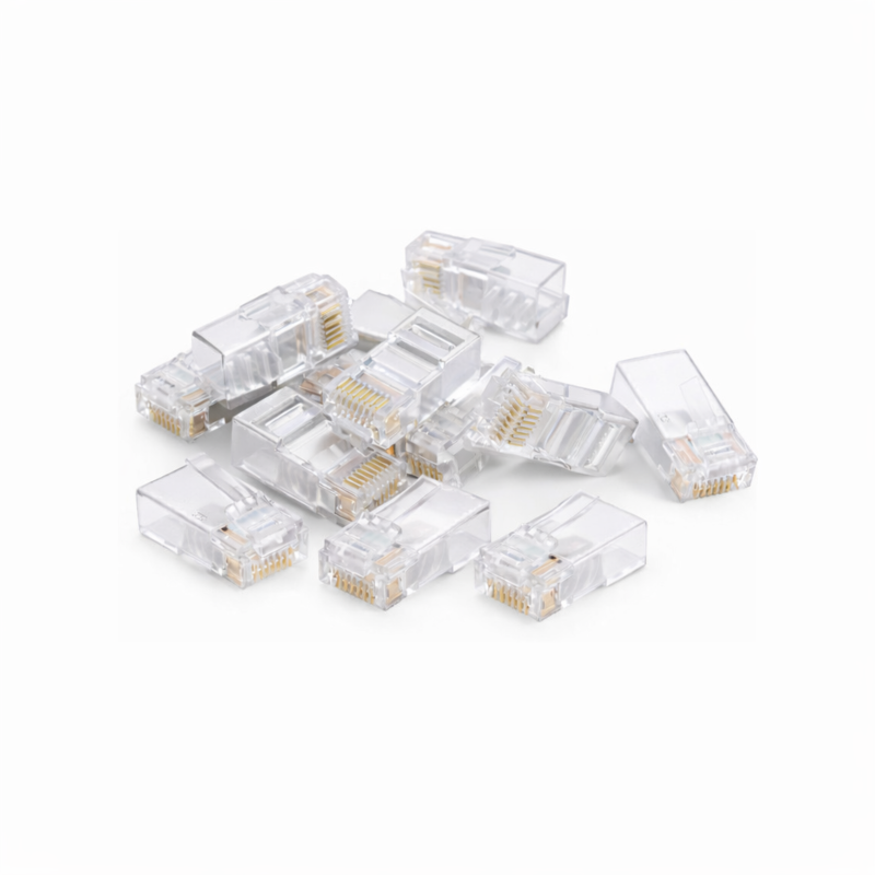 DANICOM UTP CAT5e RJ45 stik - til fleksibel og stiv kerne - 10 stk.