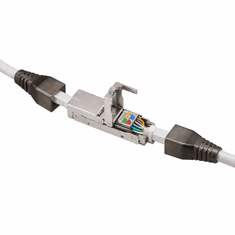 DANICOM STP CAT6a værktøjsfrit tyndt kabelstik