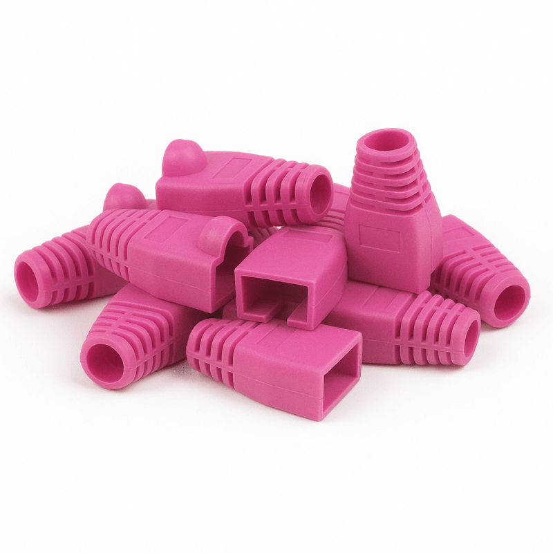 DANICOM RJ45 Kabelgennemføring Pink - 10 stk
