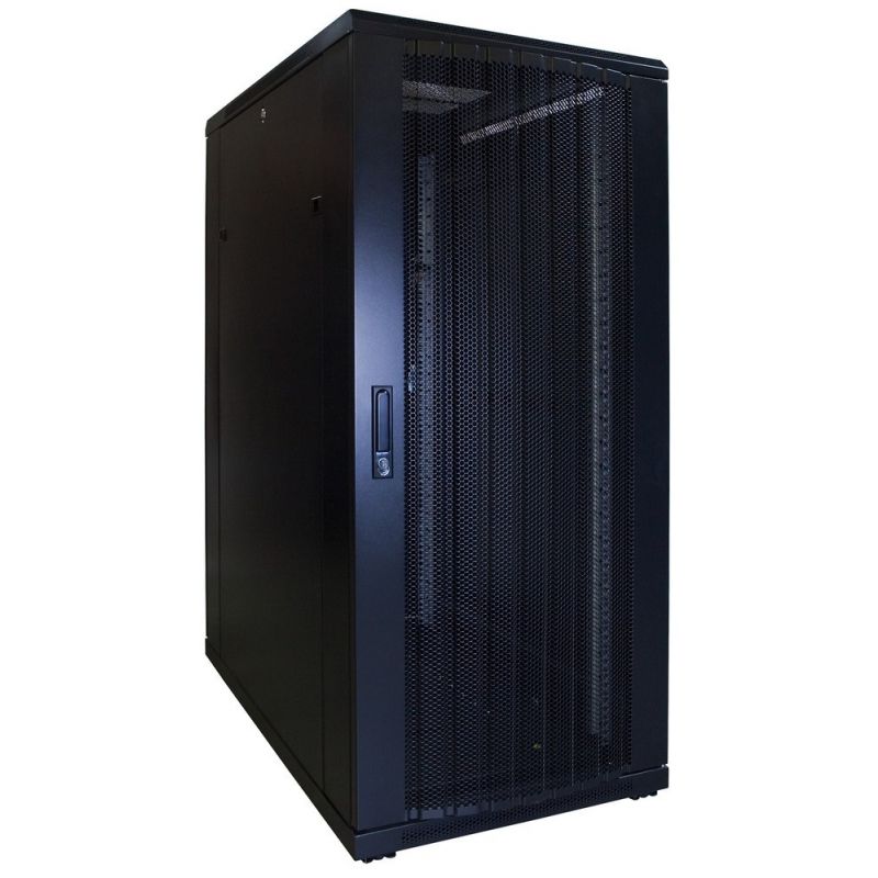 27U serverskab med perforeret låge 600x1000x1400mm (BxDxH)