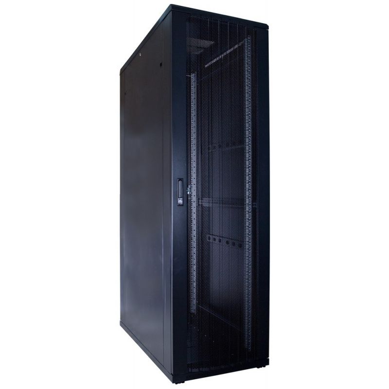 42U serverskab med perforeret låge 600x1200x2000mm (BxDxH)