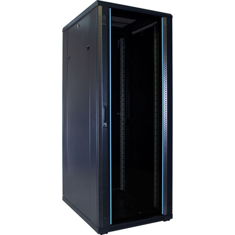 32U serverskab med glaslåge 600x800x1600mm (BxDxH)