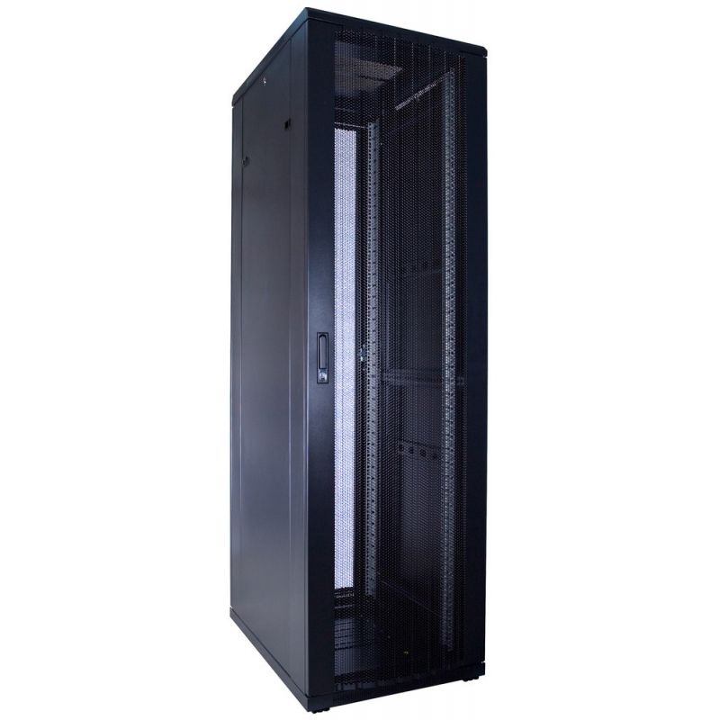 42U serverskab med perforeret låge 600x800x2000mm (BxDxH)