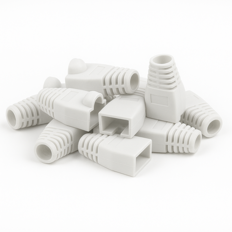 DANICOM RJ45 Kabelgennemføring Hvid - 10 stk
