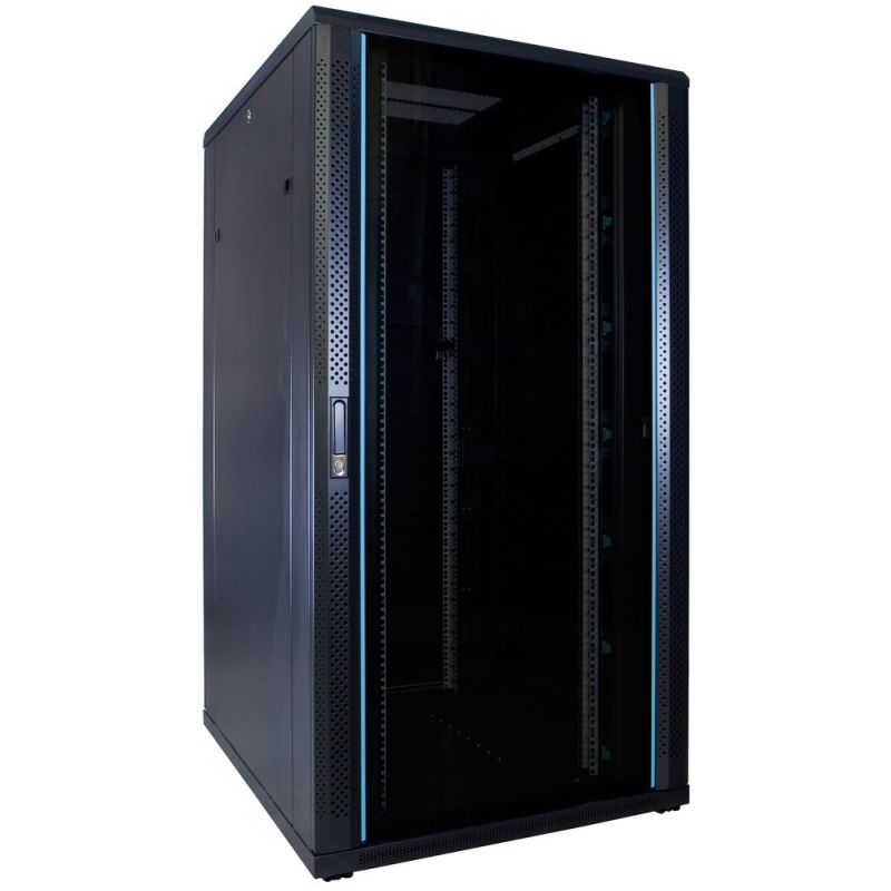 32U serverskab med glaslåge 800x1000x1600mm (BxDxH)
