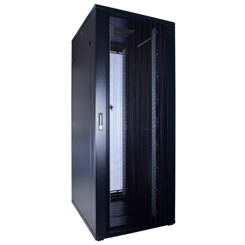 42U serverskab med perforeret låge 800x1000x2000mm (BxDxH)