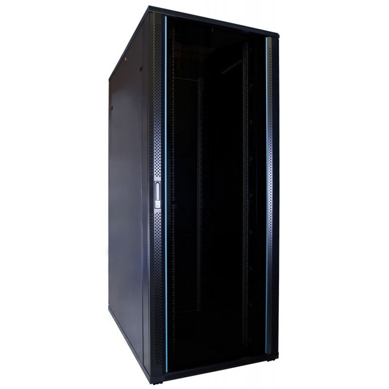 42U serverskab med glaslåge 800x1200x2000mm (BxDxH)