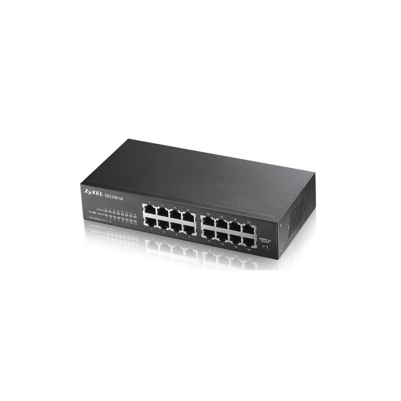 Zyxel 16-ports GS1100 unmanaged switch