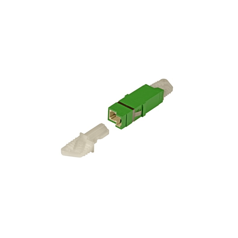 Singlemode keystone kobling E2000-E2000 simplex grøn