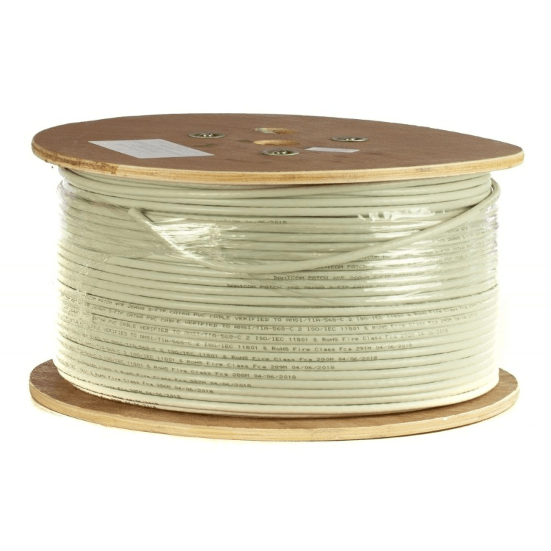 DANICOM CAT6A SFTP 305m kabel på rullestift - LSZH (B2ca)