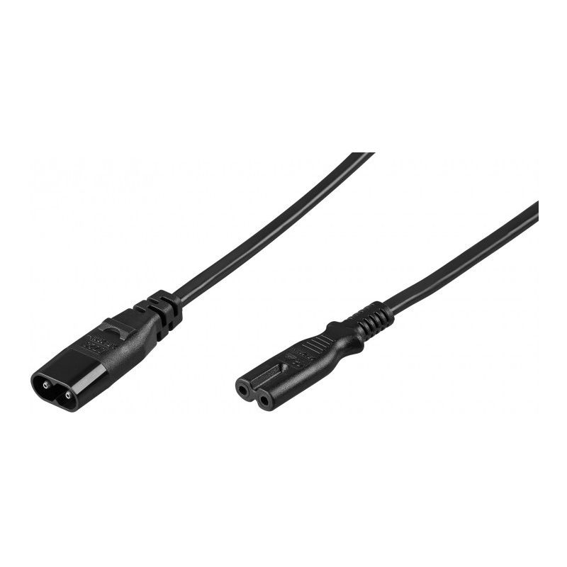 Strømkabel C7 til C8 2m sort