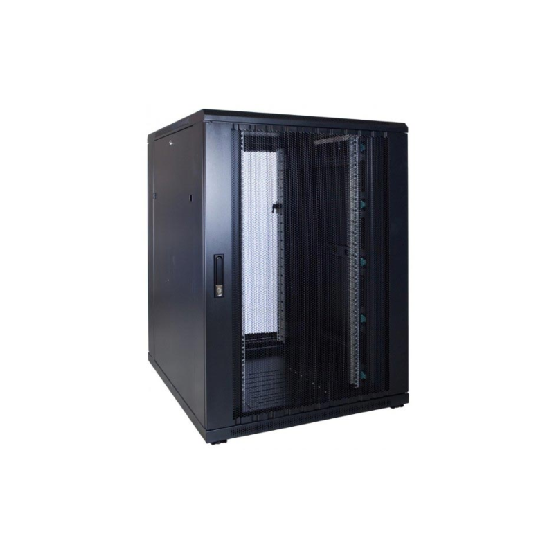 22U serverskab med perforeret dør 800x1200x1200mm (BxDxH)