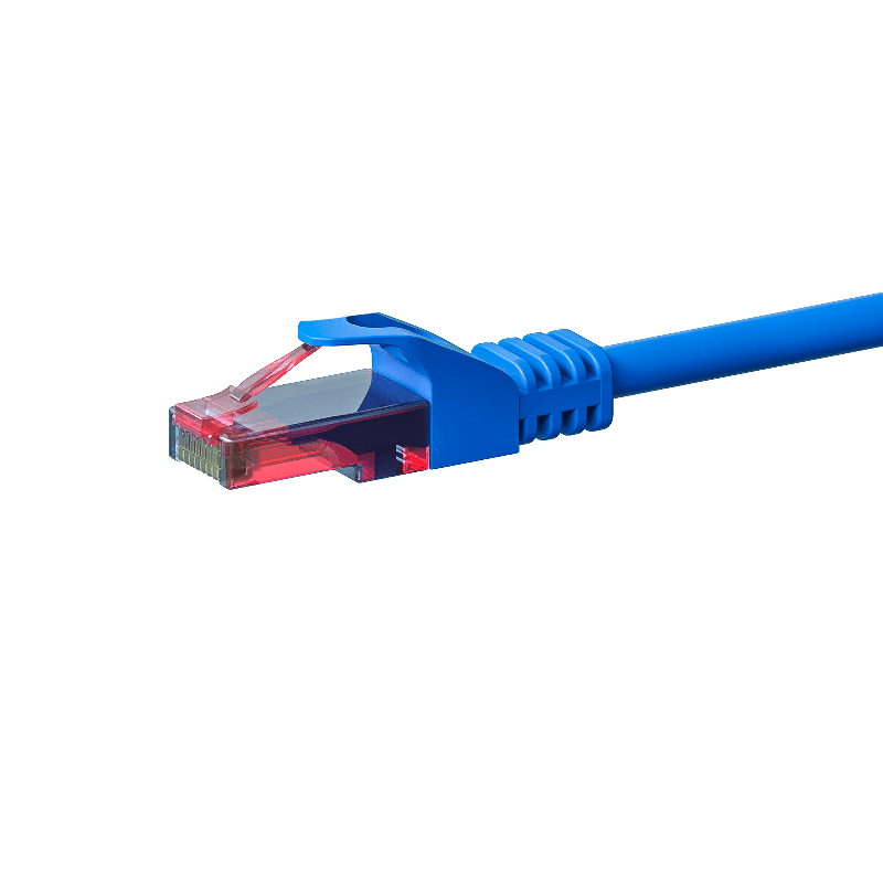 UTP CAT6 patchkabel 0,50m blå - 100% kobber
