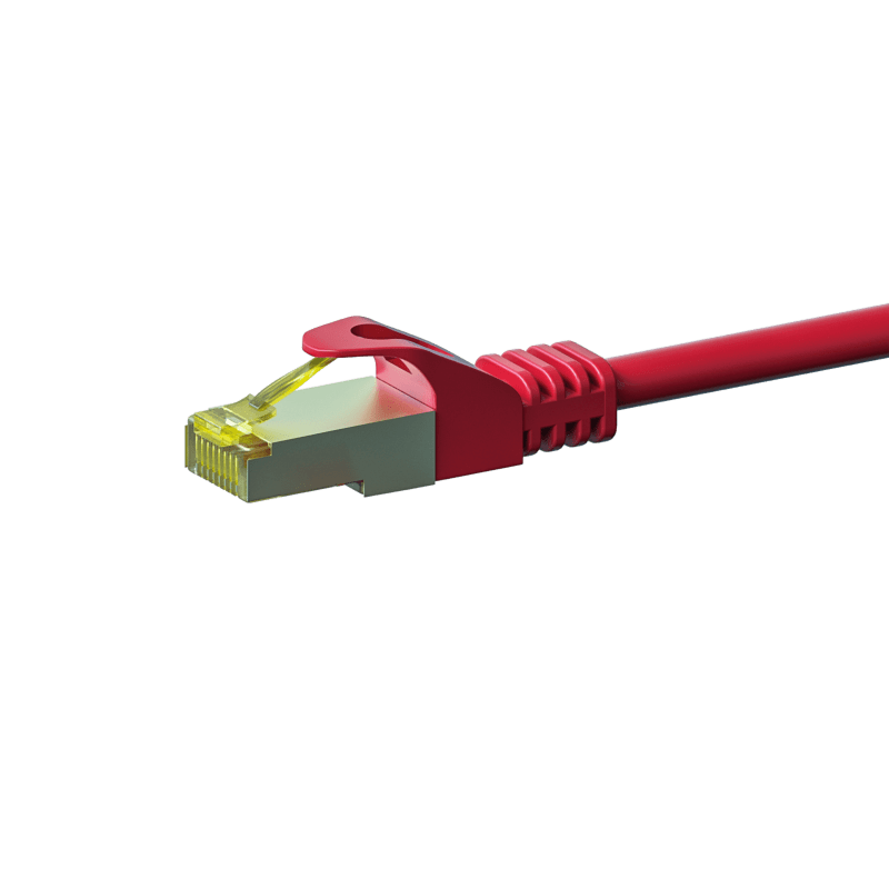 Cat7 S/FTP (PIMF) patchkabel 7,50m rødt