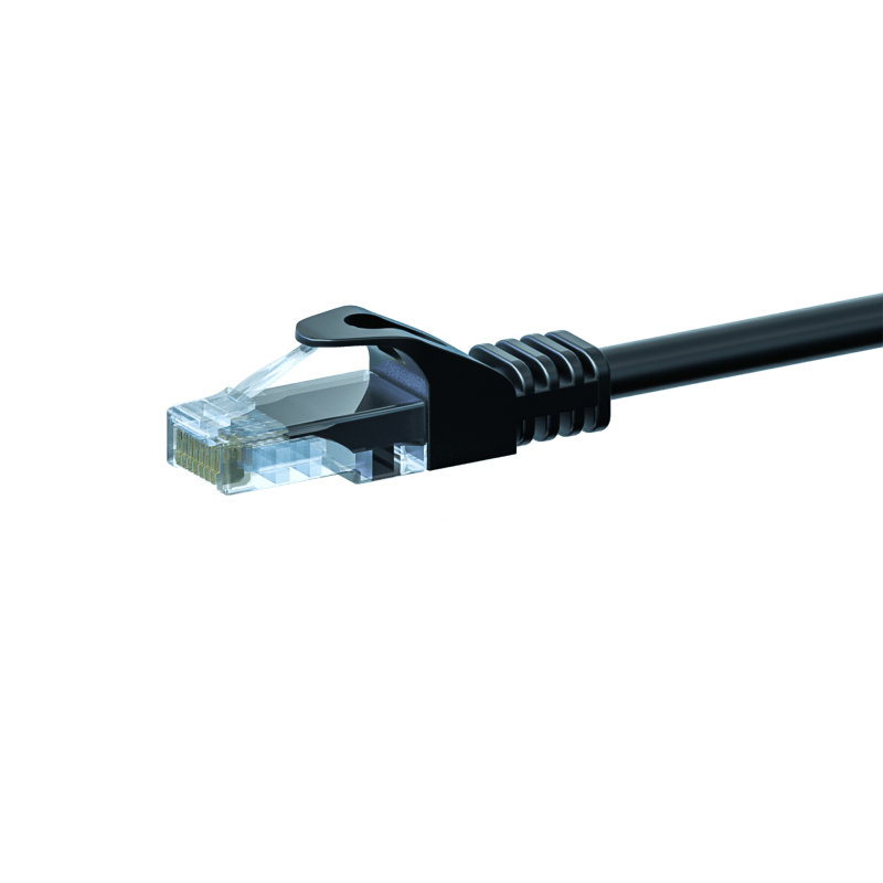 CAT5e UTP patch kabel 0,50m sort - CCA