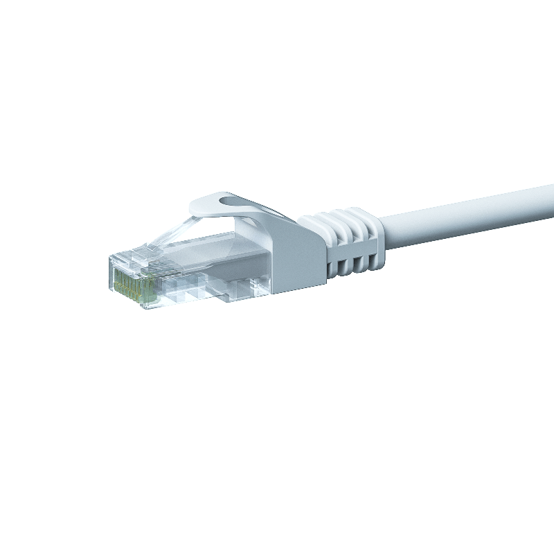 CAT5e UTP patch kabel 0,25m hvid - CCA
