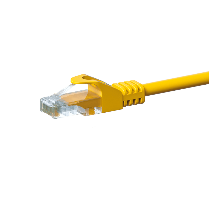 CAT5e UTP patch kabel 0,50m gul - CCA
