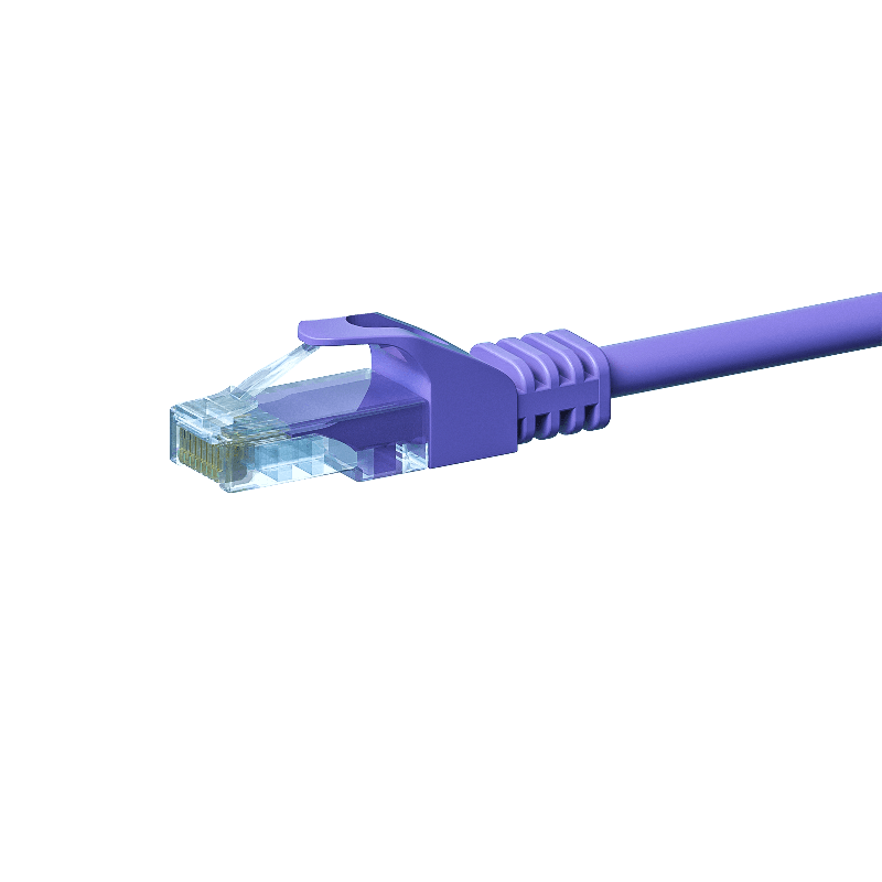 CAT5e UTP patchkabel 1m lilla - CCA