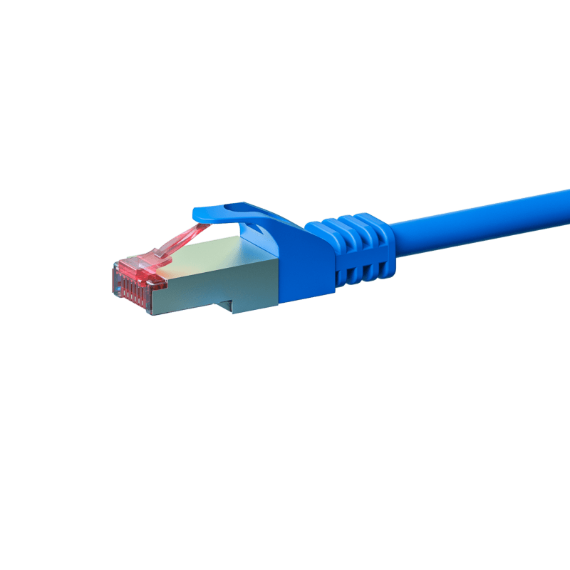 CAT6 S/FTP (PIMF) patchkabel 0,25 m blå