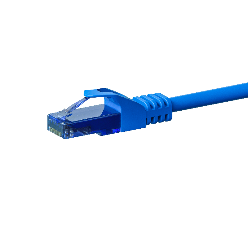 UTP CAT6a patchkabel 15m blå - 100% kobber