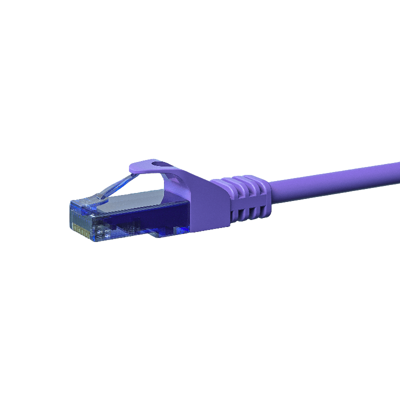 UTP CAT6a patchkabel 30m lilla - 100% kobber