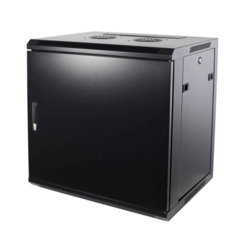 9U vægskab med metaldør 600x450x500mm (BxDxH)