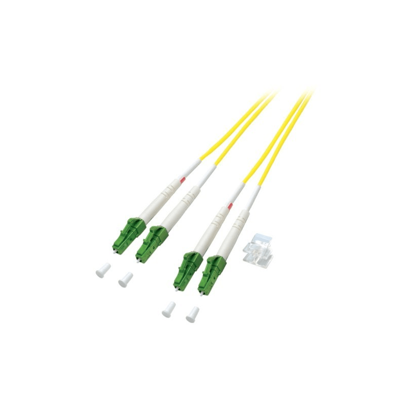 OS2 duplex fiberoptisk kabel LC/APC-LC/APC 7,50m