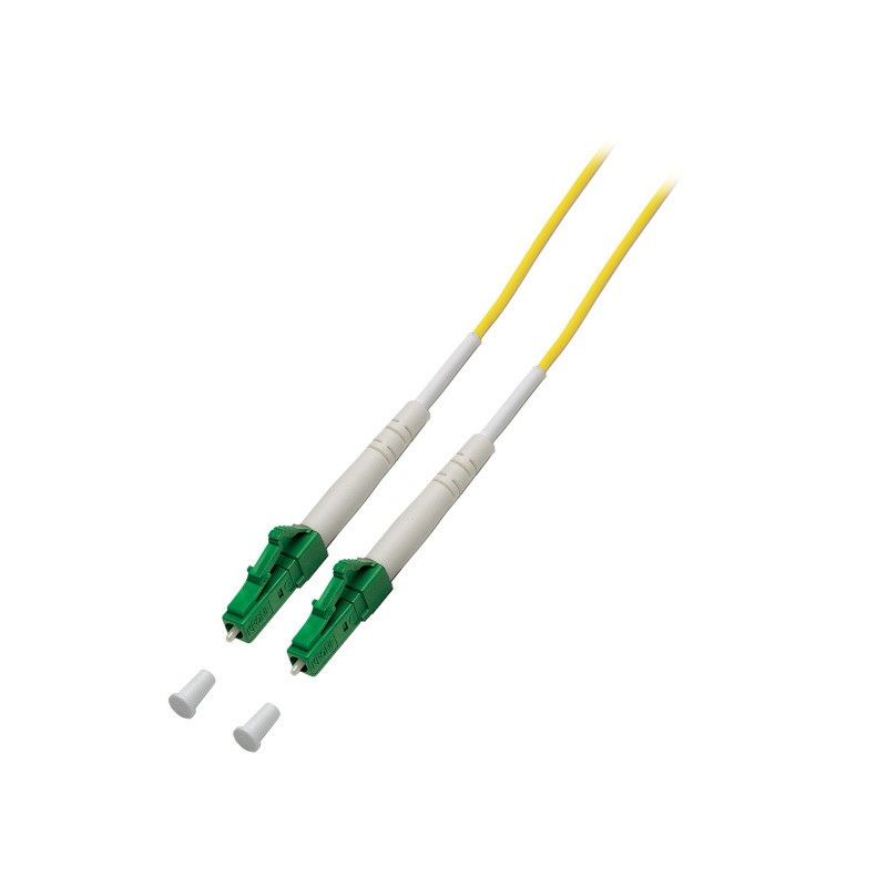 OS2 simpleks fiberoptisk kabel LC/APC-LC/APC 1m