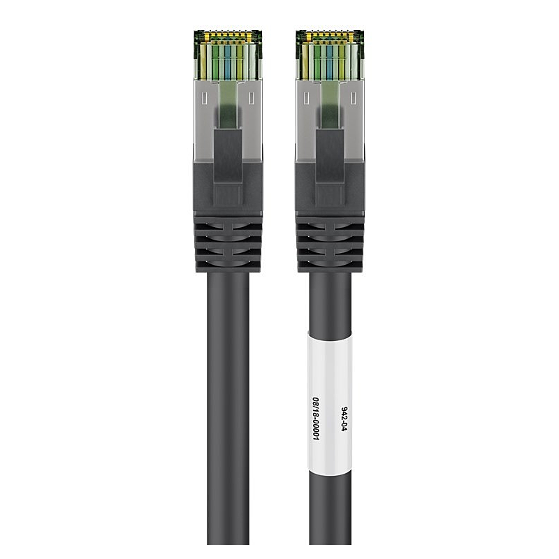 Cat8 S/FTP (PIMF) patchkabel 2m sort