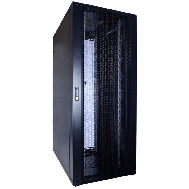 42U serverskab med perforeret låge 800x1200x2000mm (BxDxH)