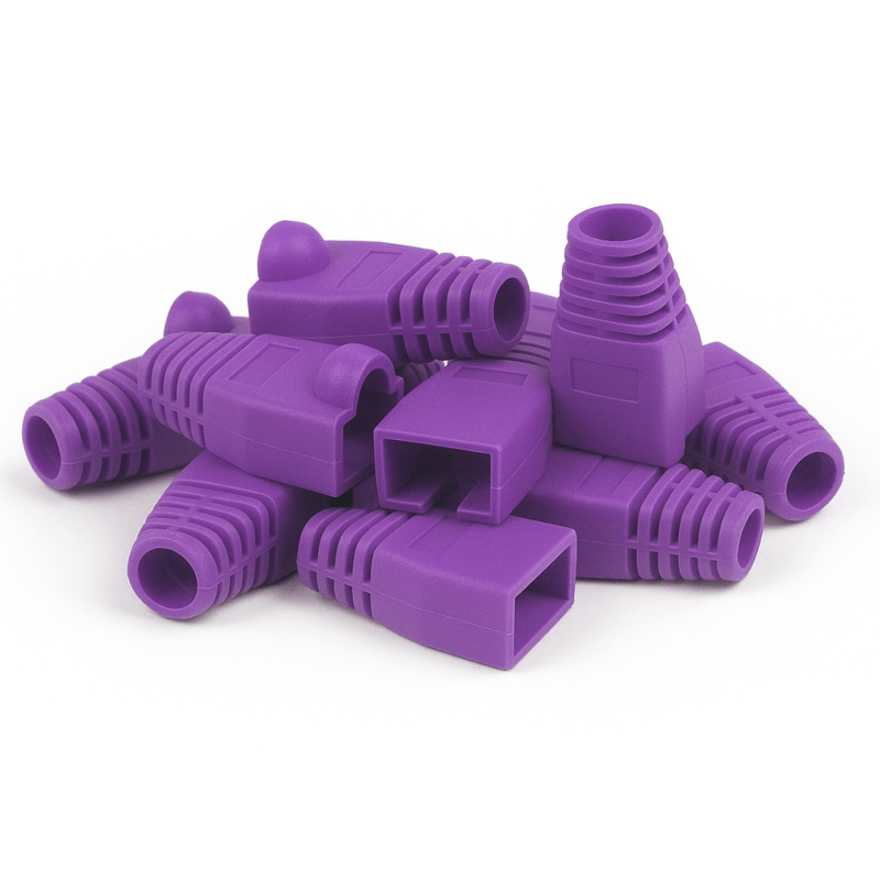 DANICOM RJ45 Kabelgennemføring Lilla - 10 stk